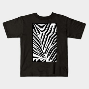 Black and White Abstract Design Kids T-Shirt